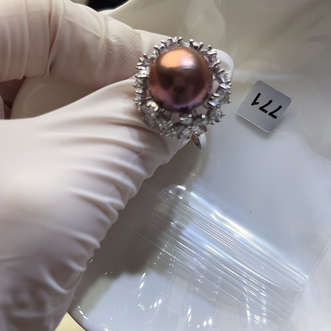 爱****耳饰淡水珍珠银S925镶嵌