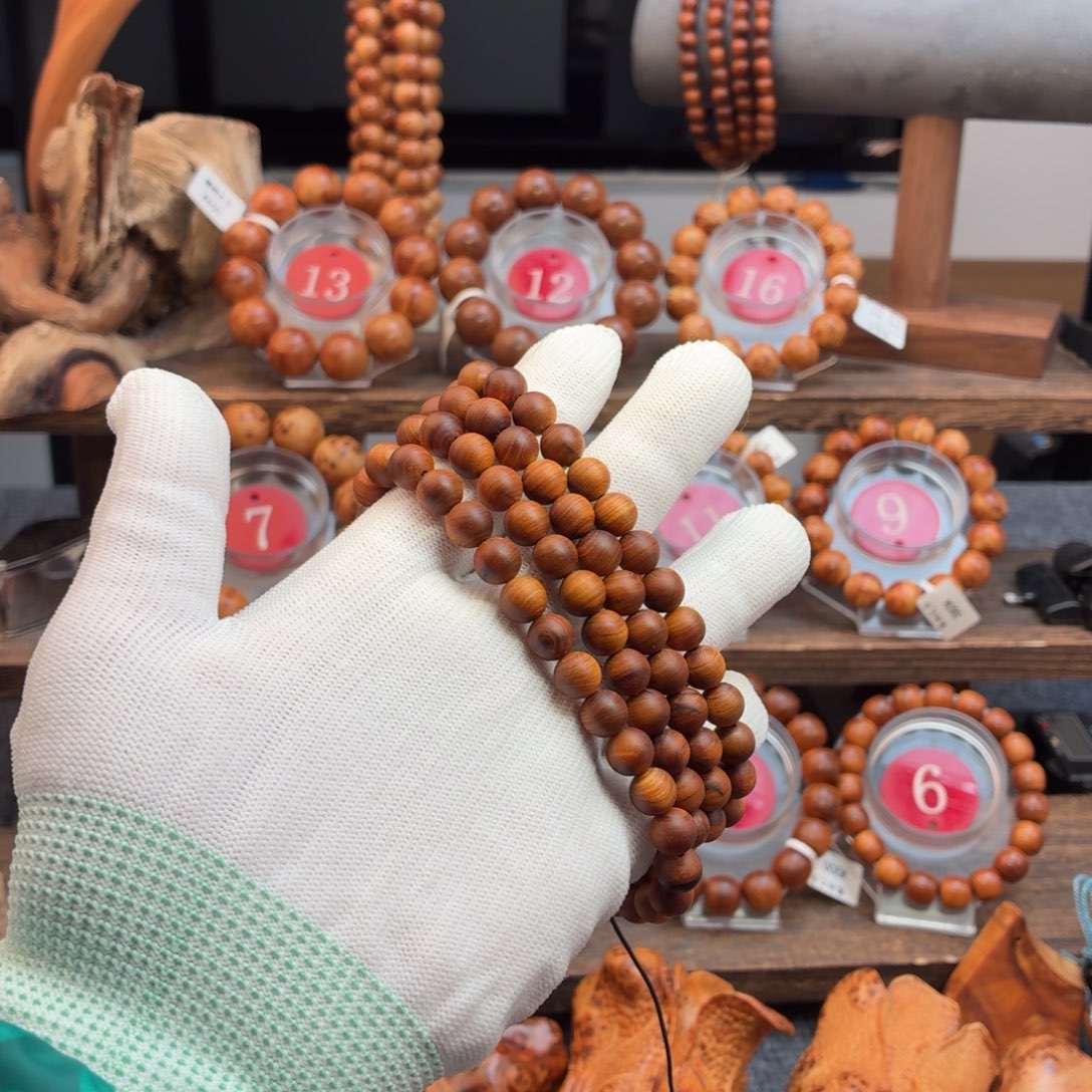 手串/手链柏木（崖柏）08黑油108颗雷击虫香料焦香咖奶香