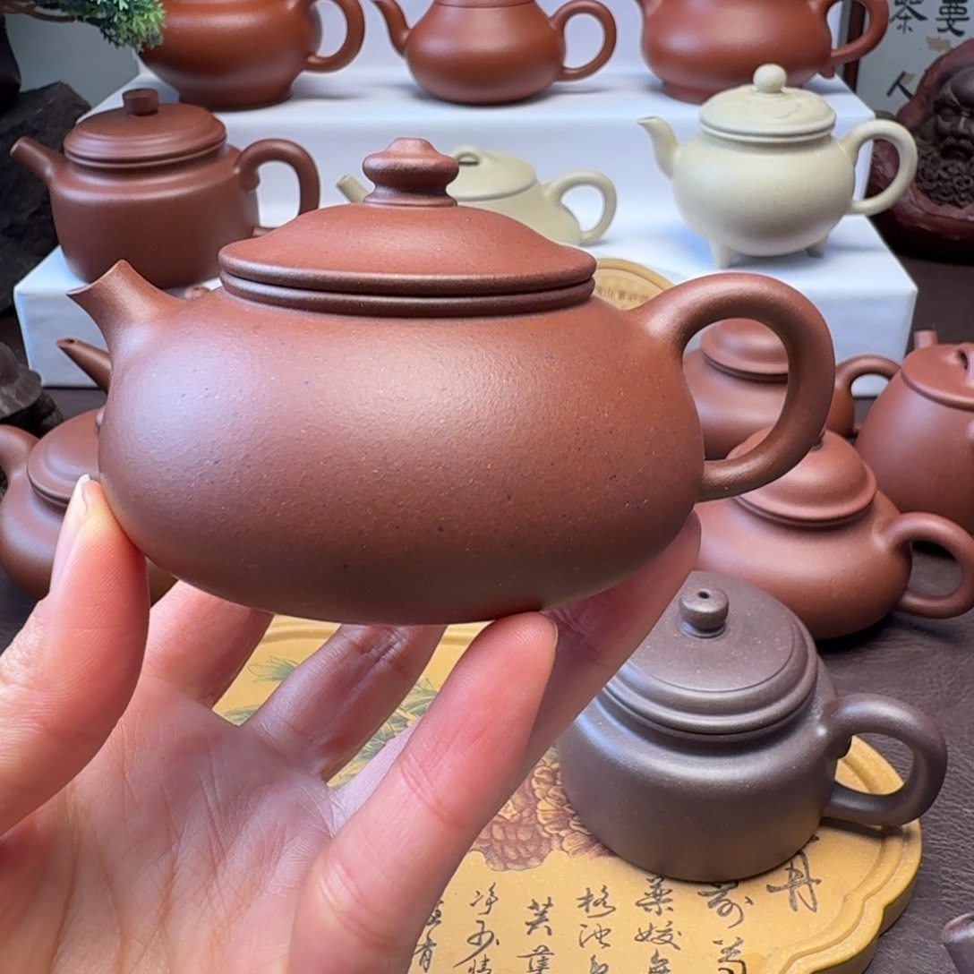 他***客茶壶紫砂特练紫泥  寒江130