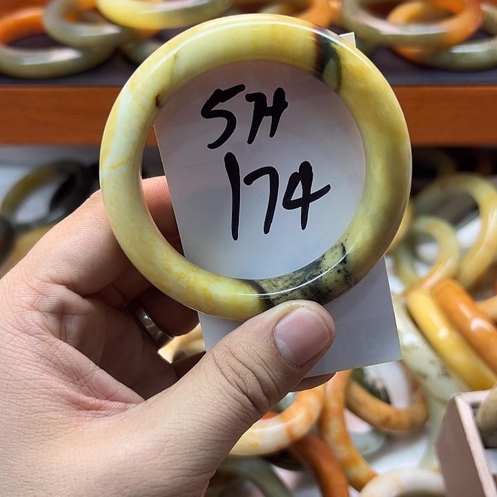 蛇纹石玉合金手镯