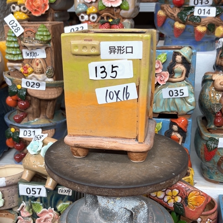 紫砂花盆粗陶材质多肉花盆