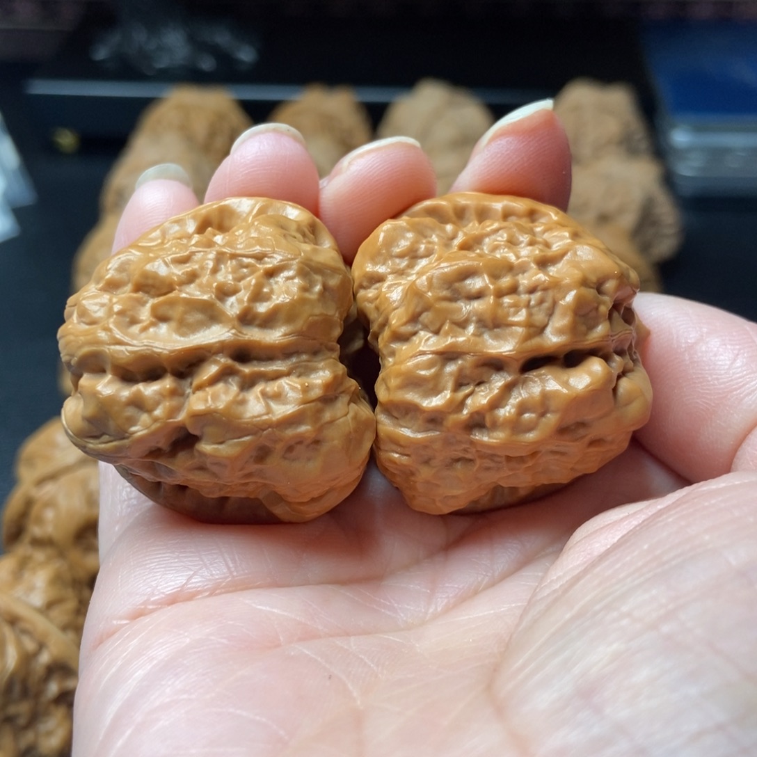 文玩核桃把件蛤蟆头36