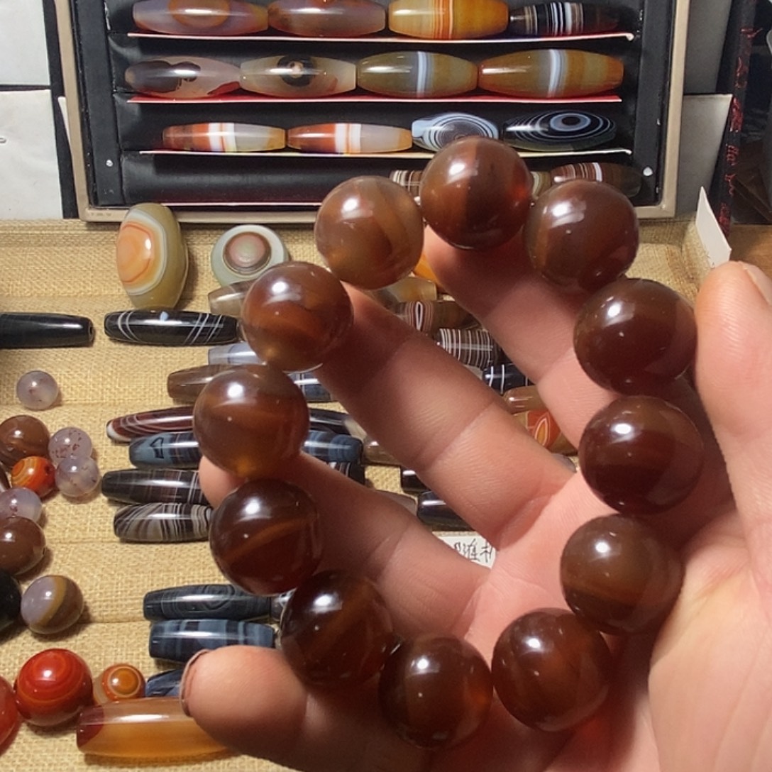 玛瑙/玉髓合金颈饰
