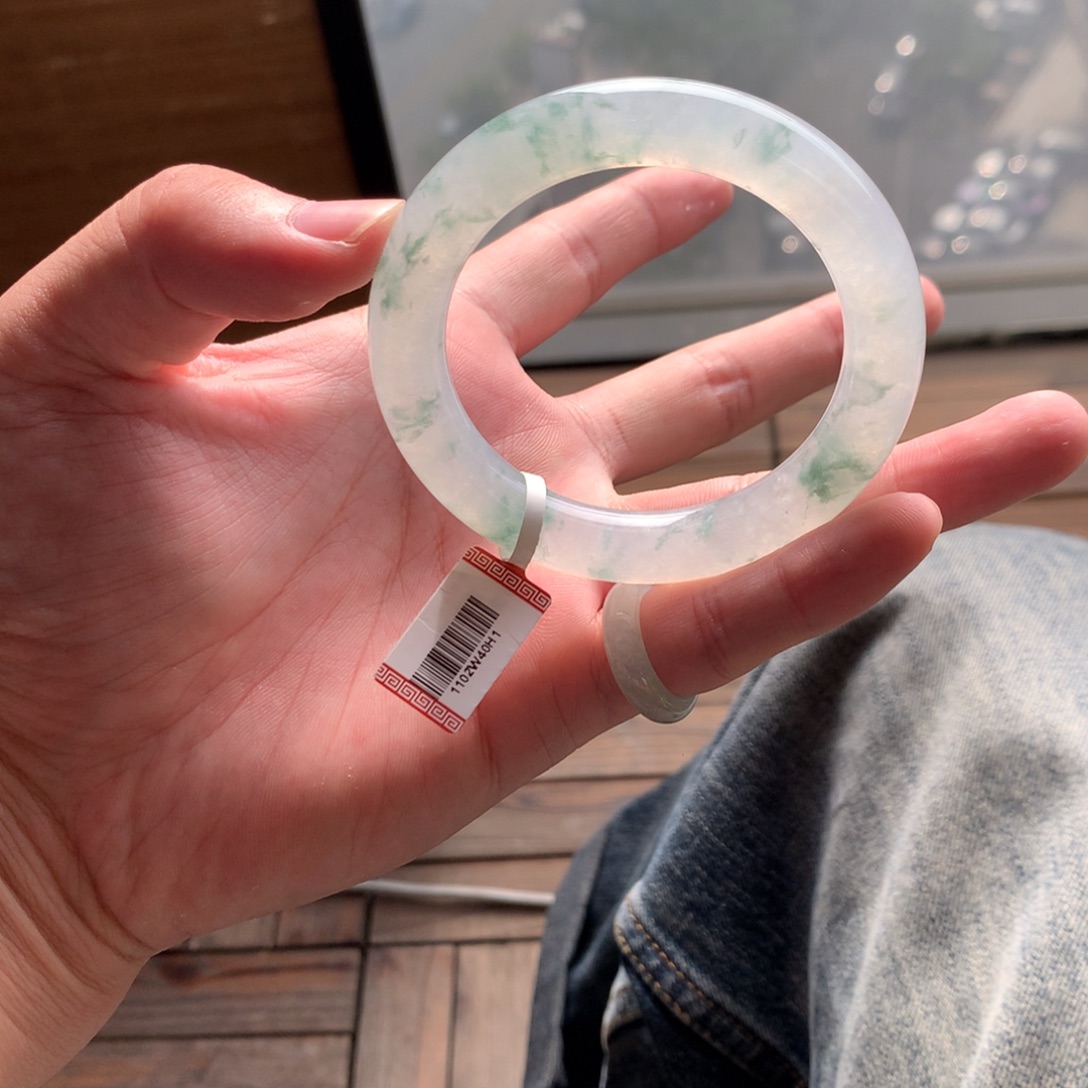 翡翠未镶嵌手镯87号54.8