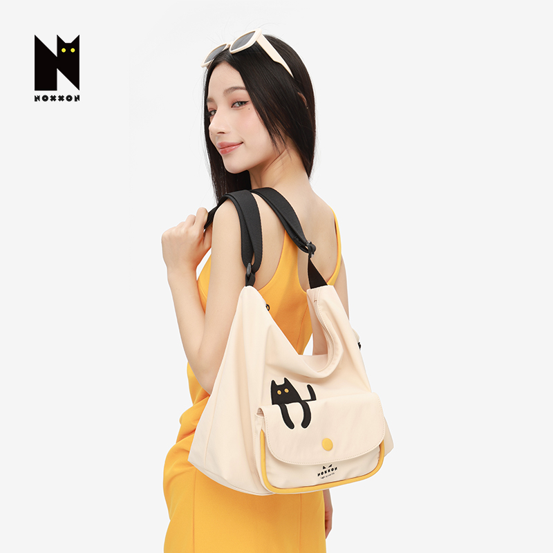 NOXXON高档大容量单肩包小众原创斜挎通勤包慵懒风包包女款ND0202