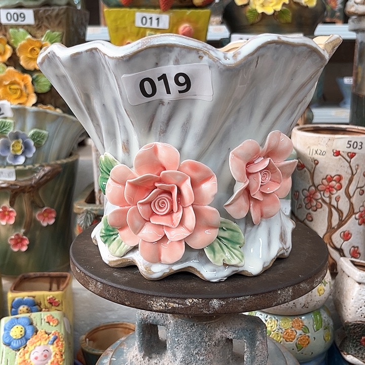 紫砂花盆粗陶材质多肉花盆