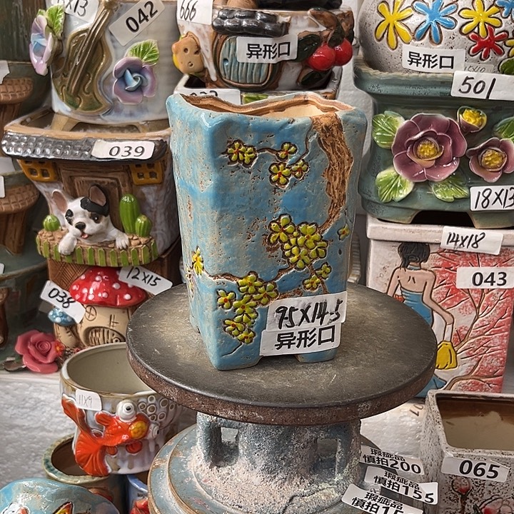 粗陶材质多肉花盆