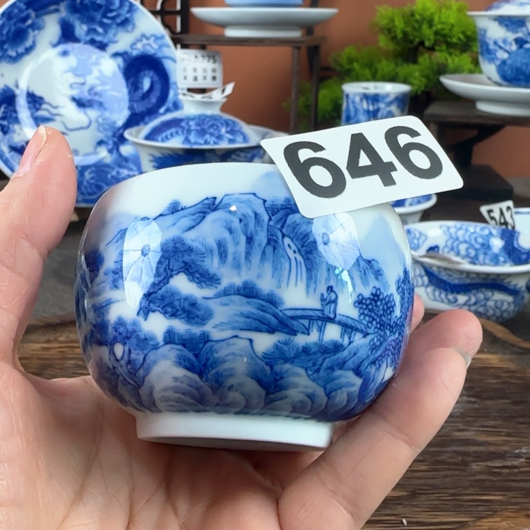 景德镇陶瓷手绘茶具646