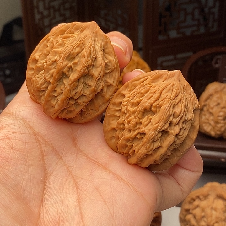 吊坠文玩核桃吊坠麦穗虎头39尺