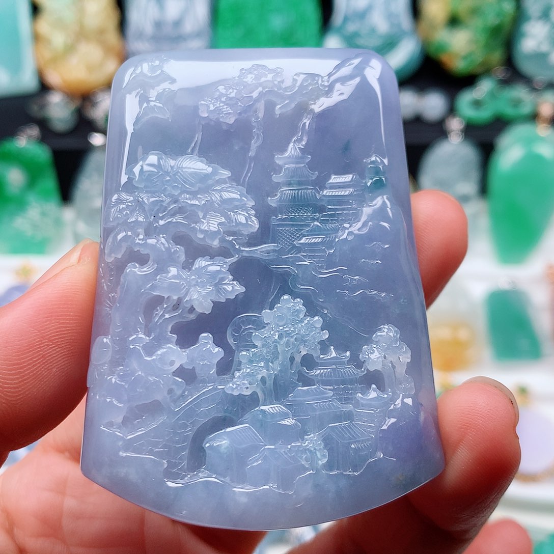 翡翠颈饰未镶嵌卡13