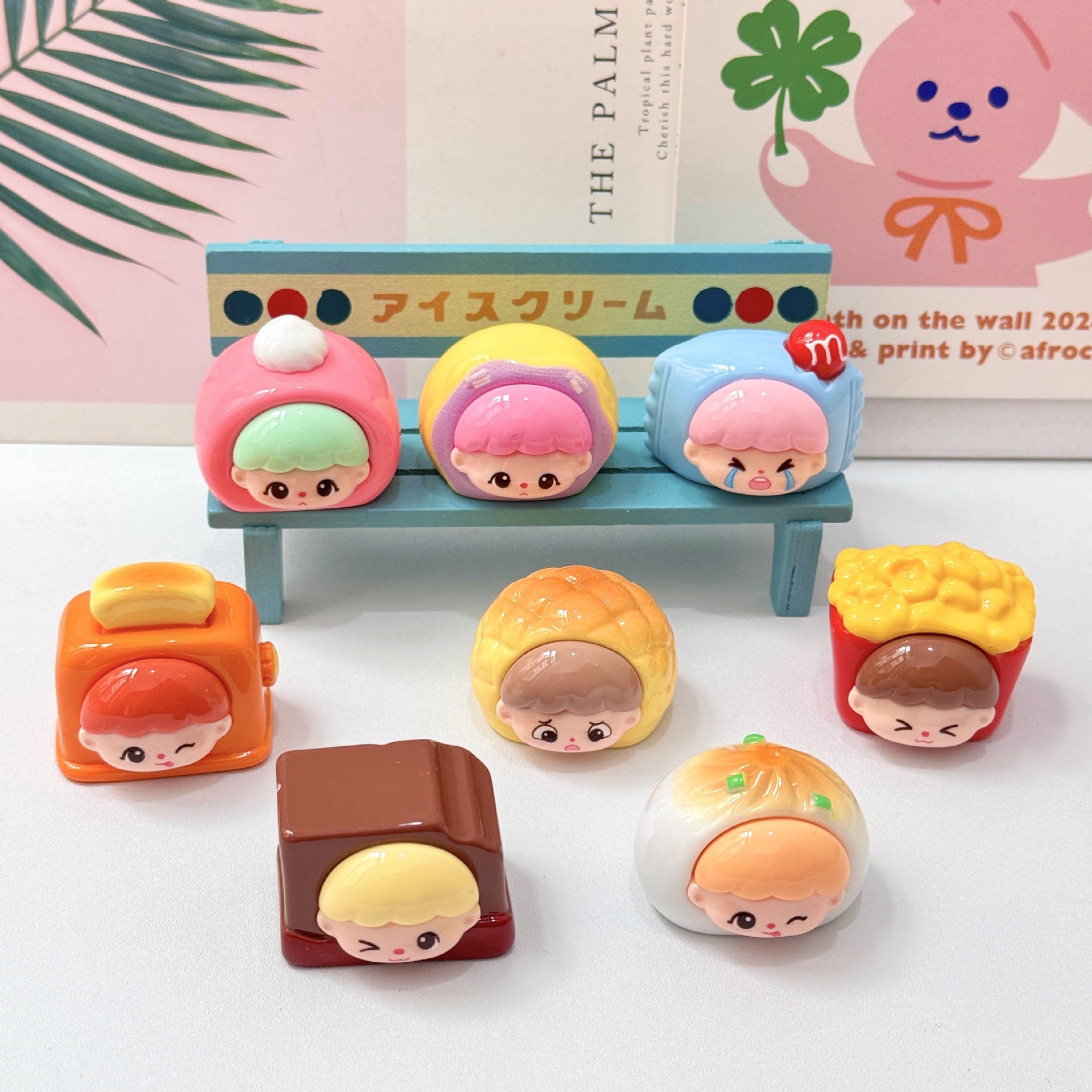 快乐食品崽崽萌粒盲袋DIY树脂桌面小摆件（树脂产品默认微瑕 慎拍）