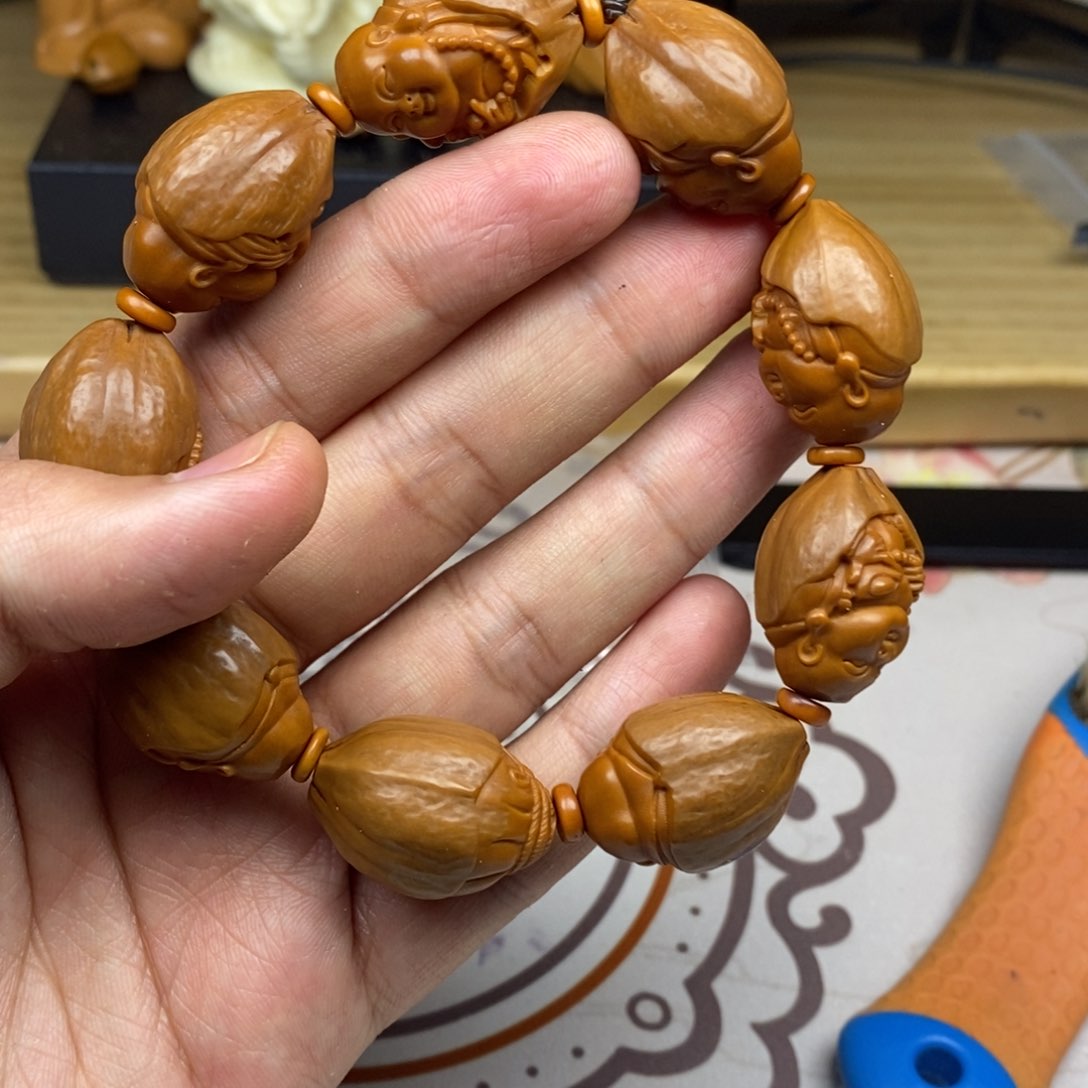橄榄核手串/手链橄榄核雕刻工艺宇