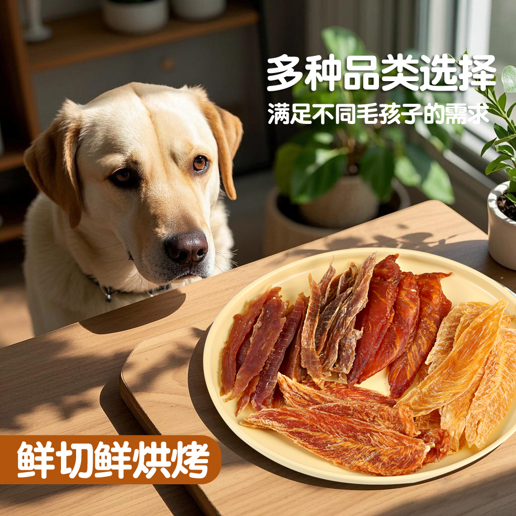宠畅宝狗零食宠物零食鸡肉干鸭肉干金毛泰迪大小型犬磨牙清火互动