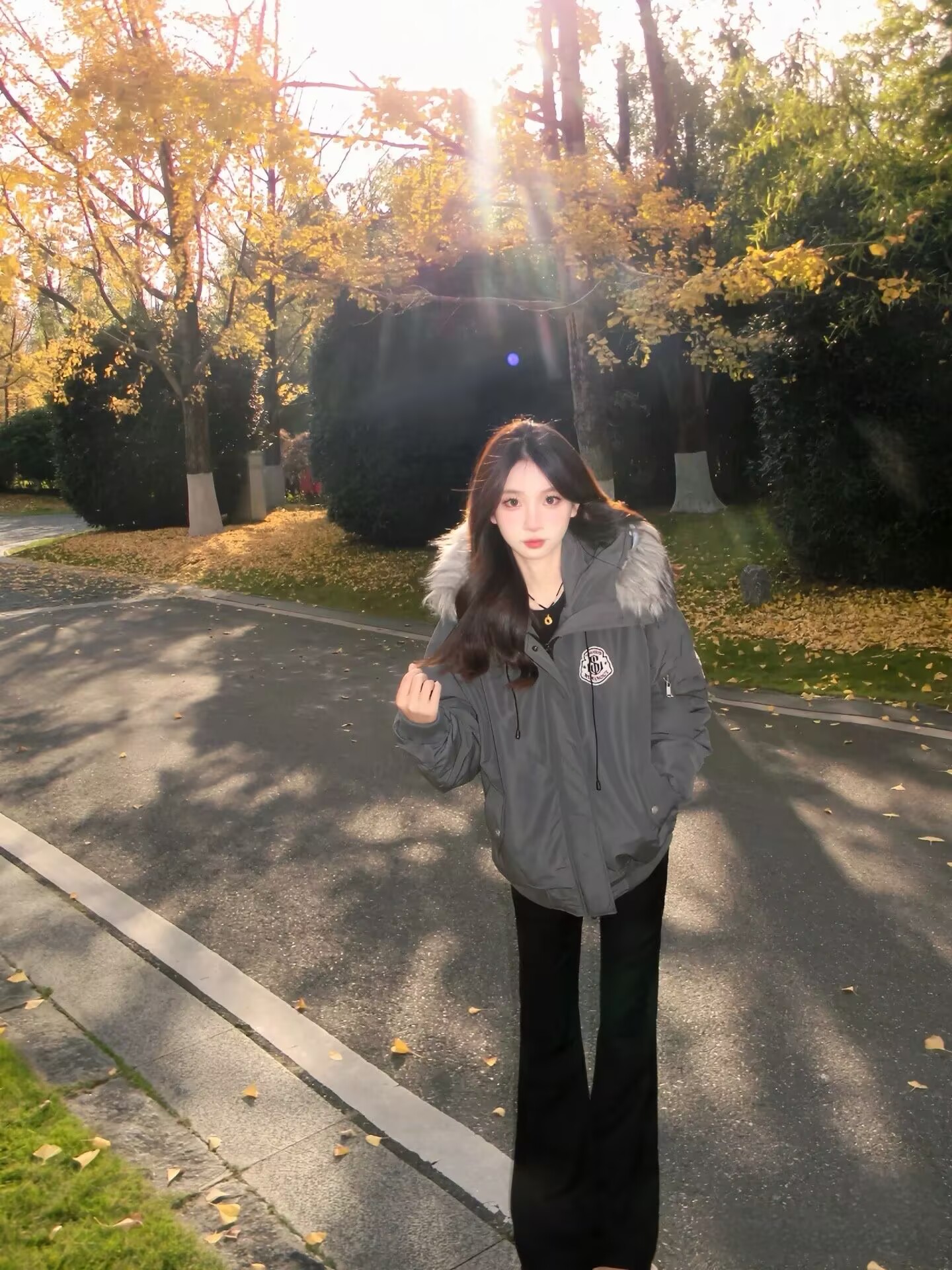 棉服女冬季2025年新款ins大毛领韩版宽松棉衣加厚保暖棉袄外套潮
