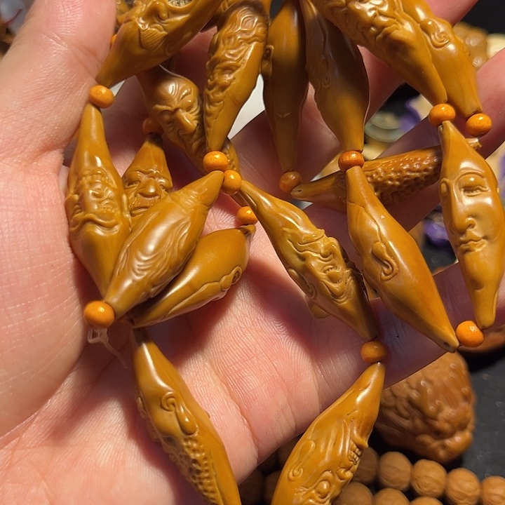 橄榄核手串/手链柳叶脖挂