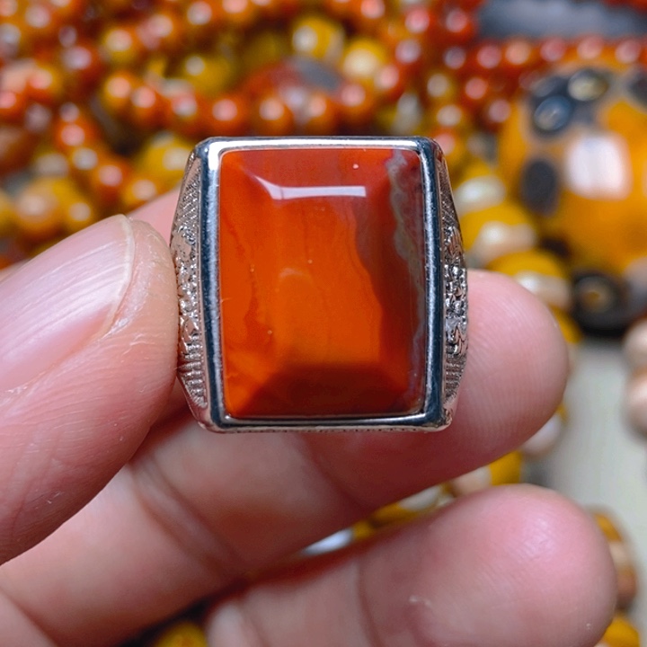 玛瑙/玉髓未镶嵌戒指