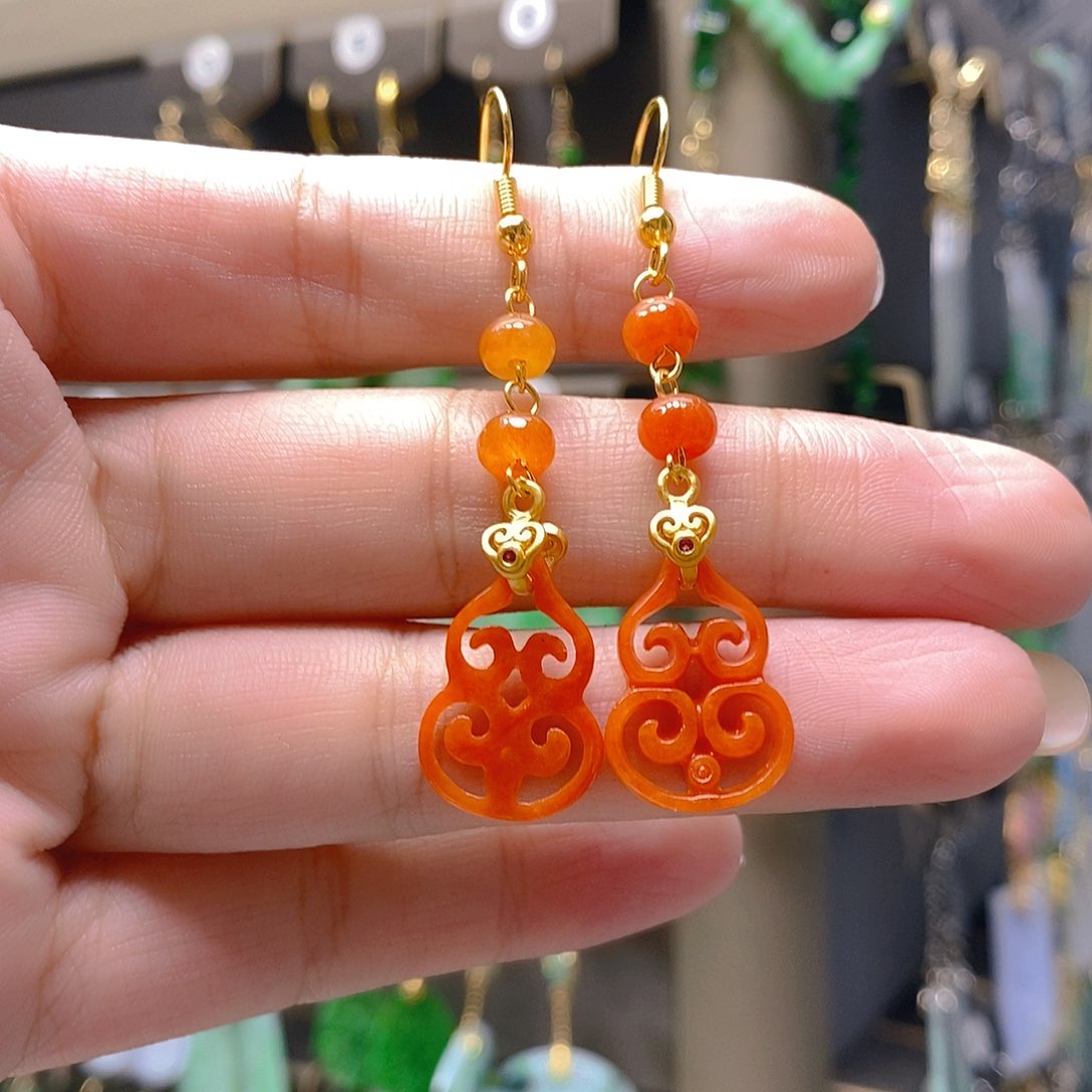 未镶嵌翡翠耳饰翡翠