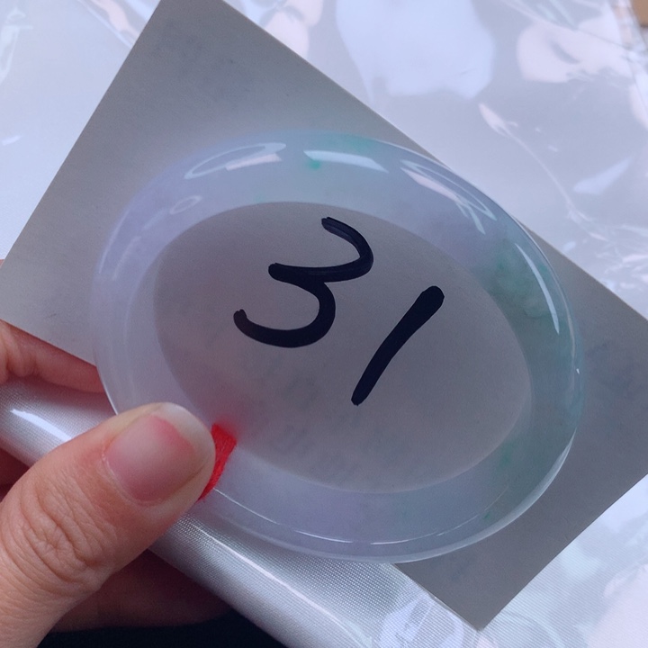 翡翠手镯（贵妃镯）未镶嵌冰春彩