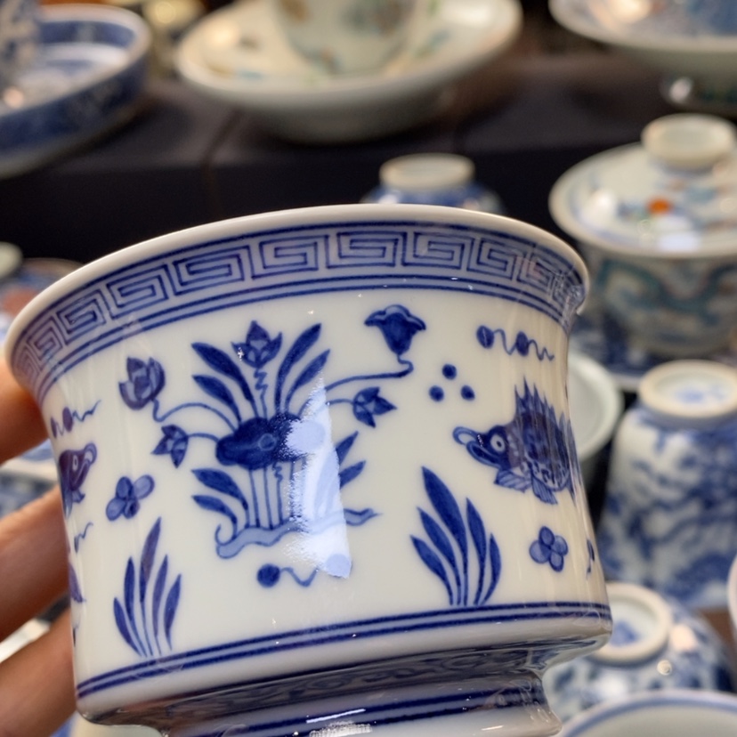 【闪购商品】收**物景德镇青花主人杯