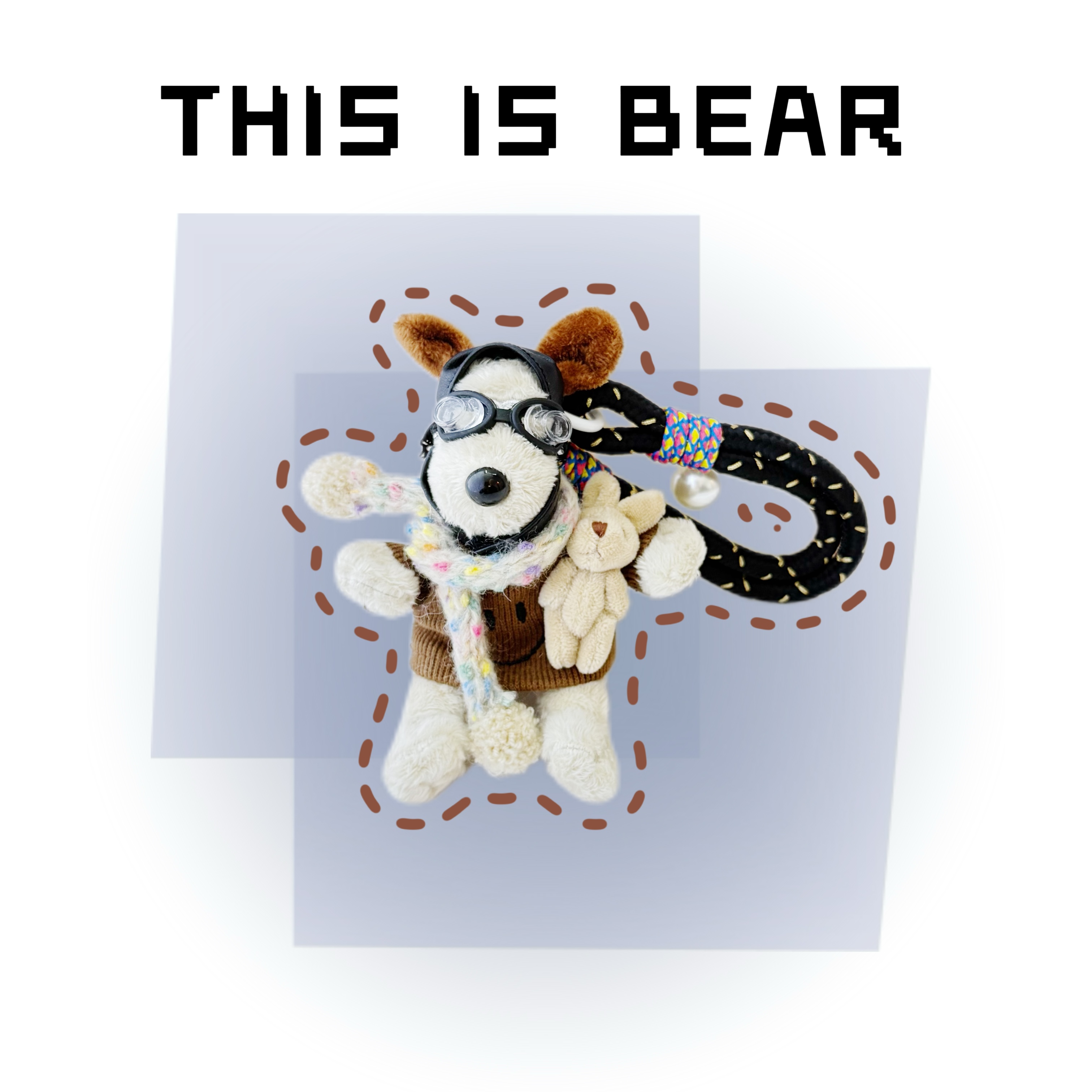 This is Bear•设计师原创包包挂件/手机挂饰/车挂/飞行员掌门狗
