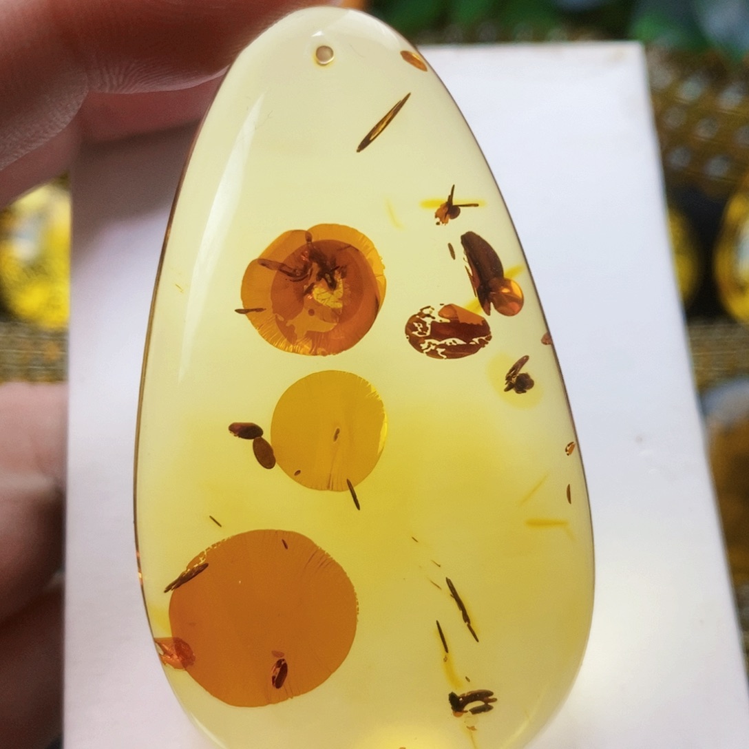 【闪购商品】琥珀（花珀）吊坠(不含链)未镶嵌