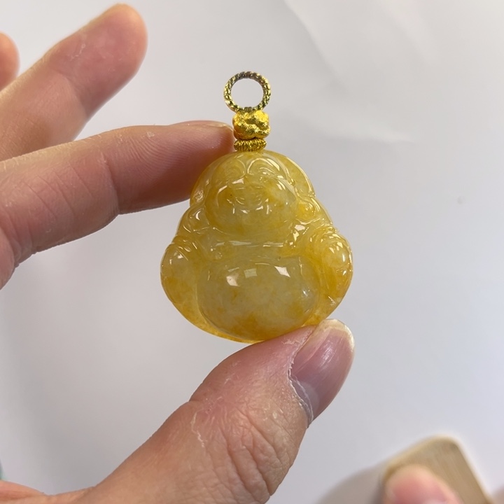 翡翠吊坠(赠链)未镶嵌代编织