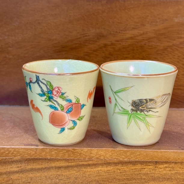 闻香杯一鸣惊人加桃子开片40毫升