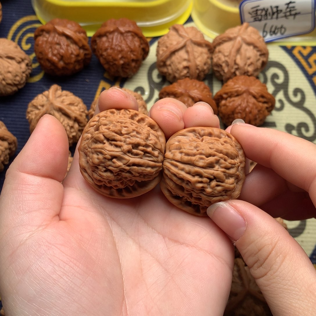 文玩核桃吊坠李***枣莲花36