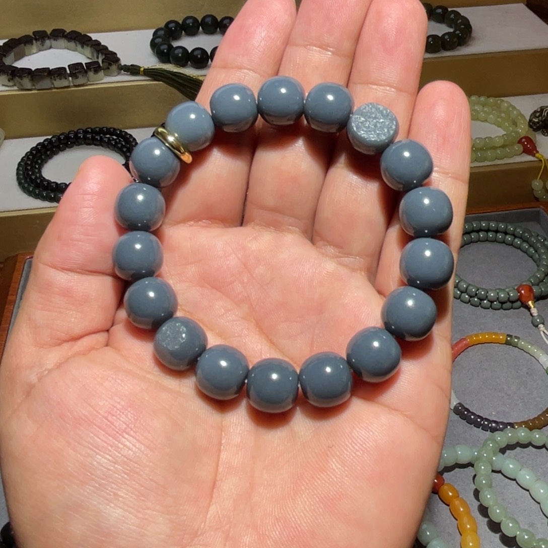 和田玉未镶嵌手链