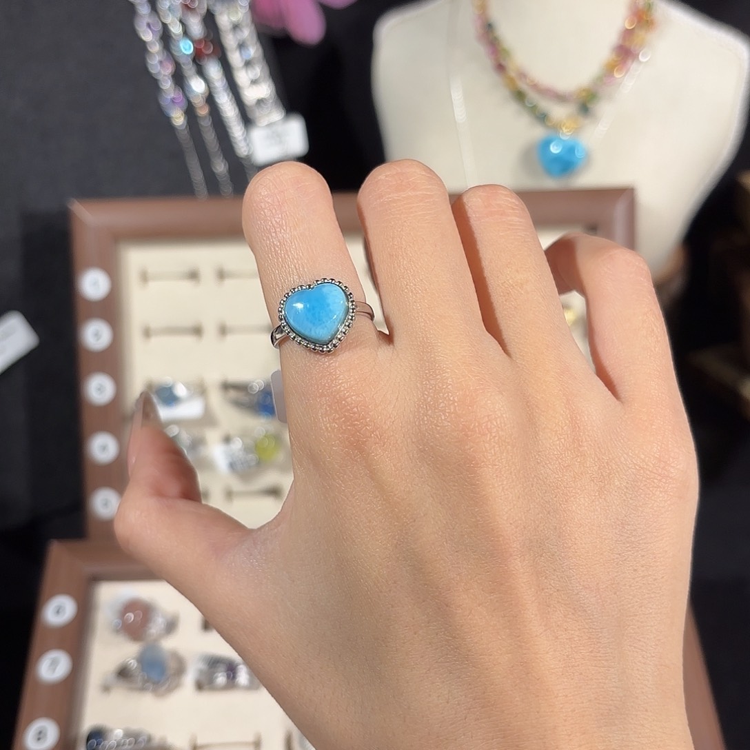 冬***️烟晶戒指银S925镶嵌