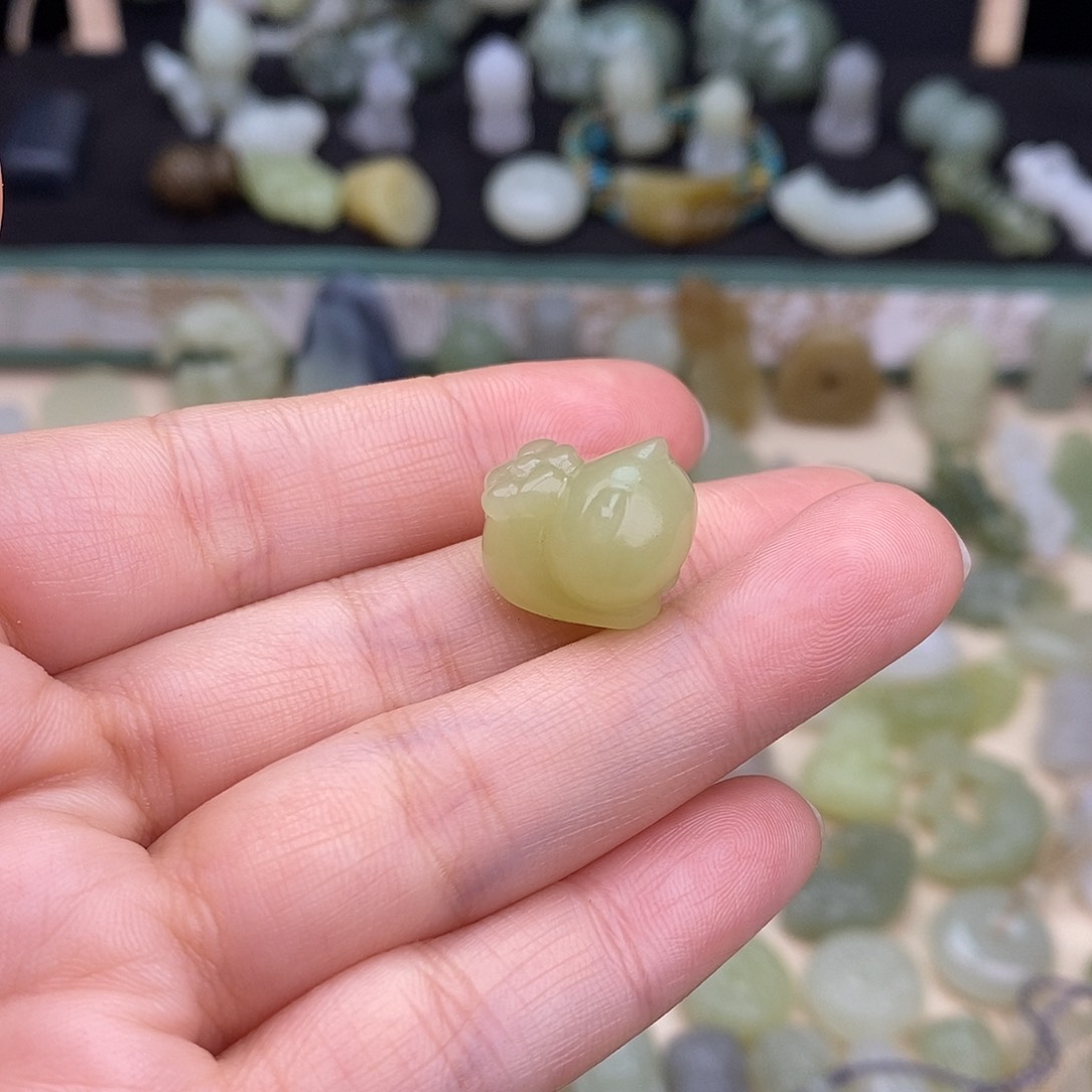 项链未镶嵌和田玉冷***C