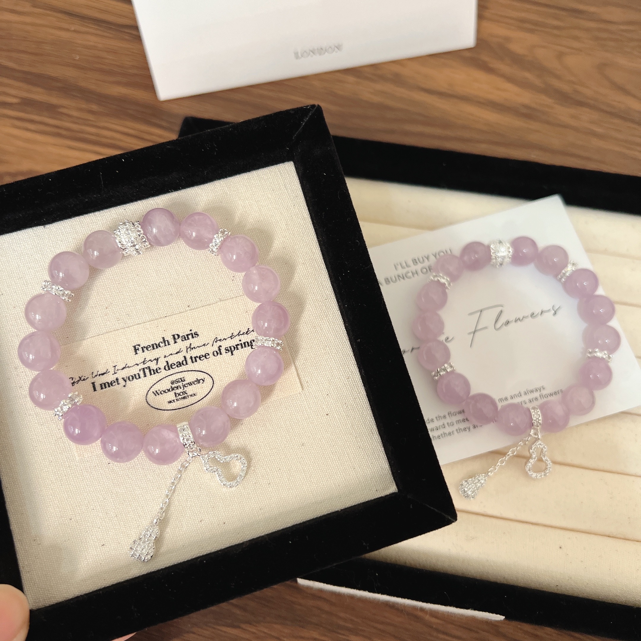 X486【海芋恋】薰衣草紫水葫芦手链高端轻奢手串多样性发一