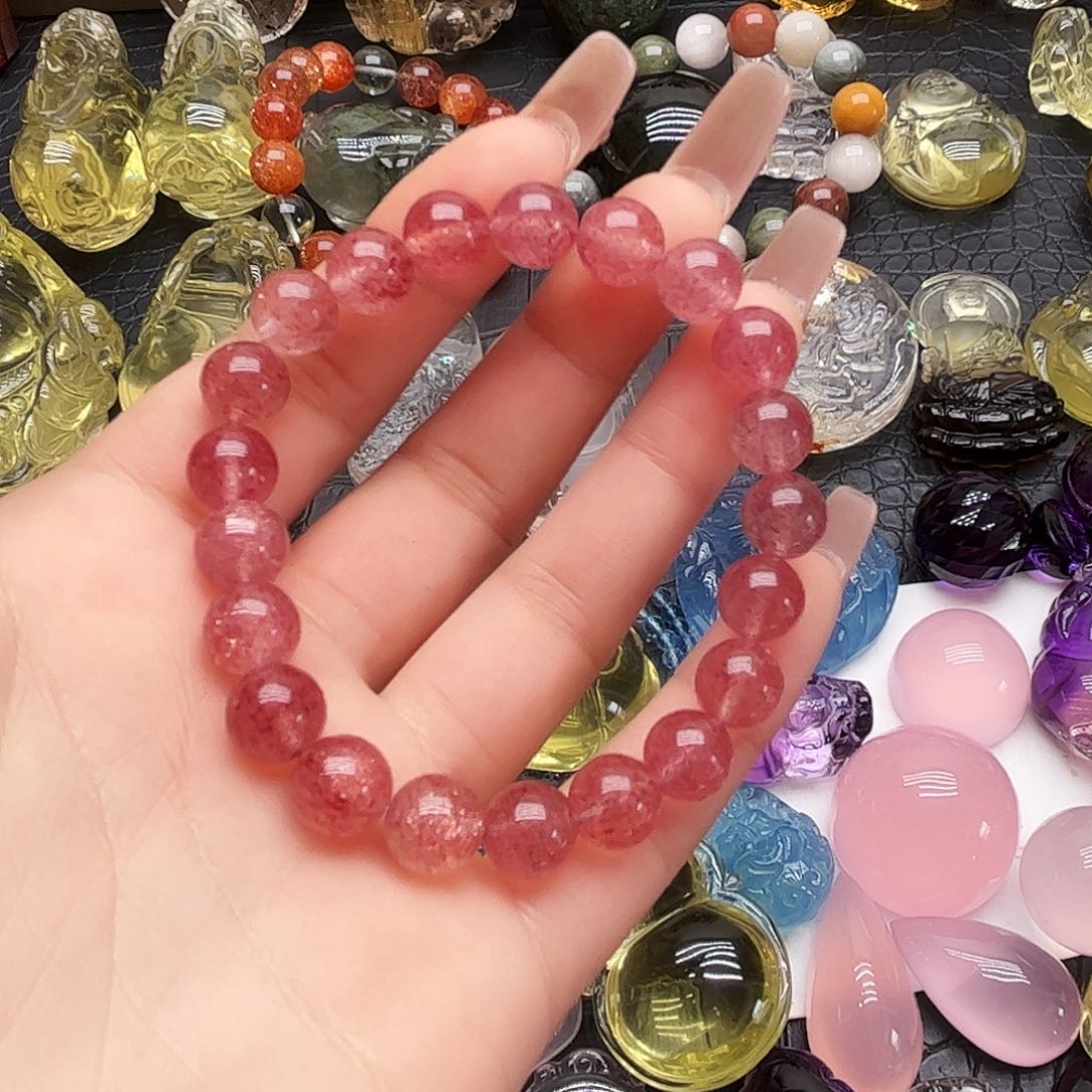 水晶手链未镶嵌墨*?