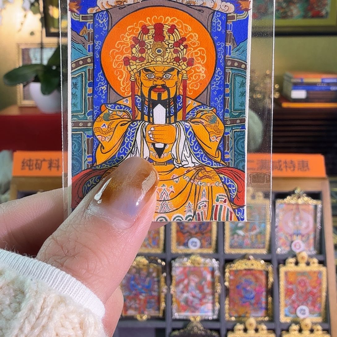 吊坠纯手绘五爷成都画师