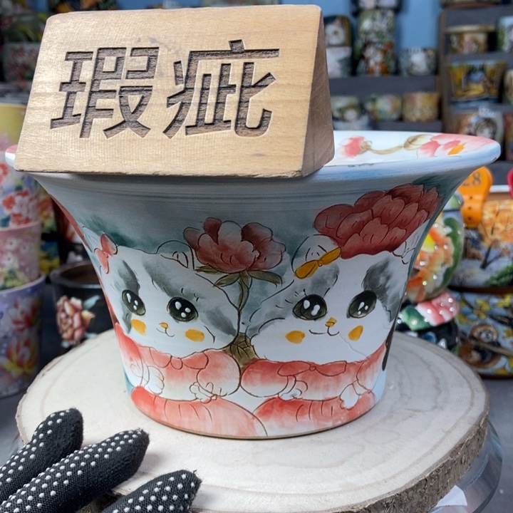 红陶景德镇艺术手绘作品