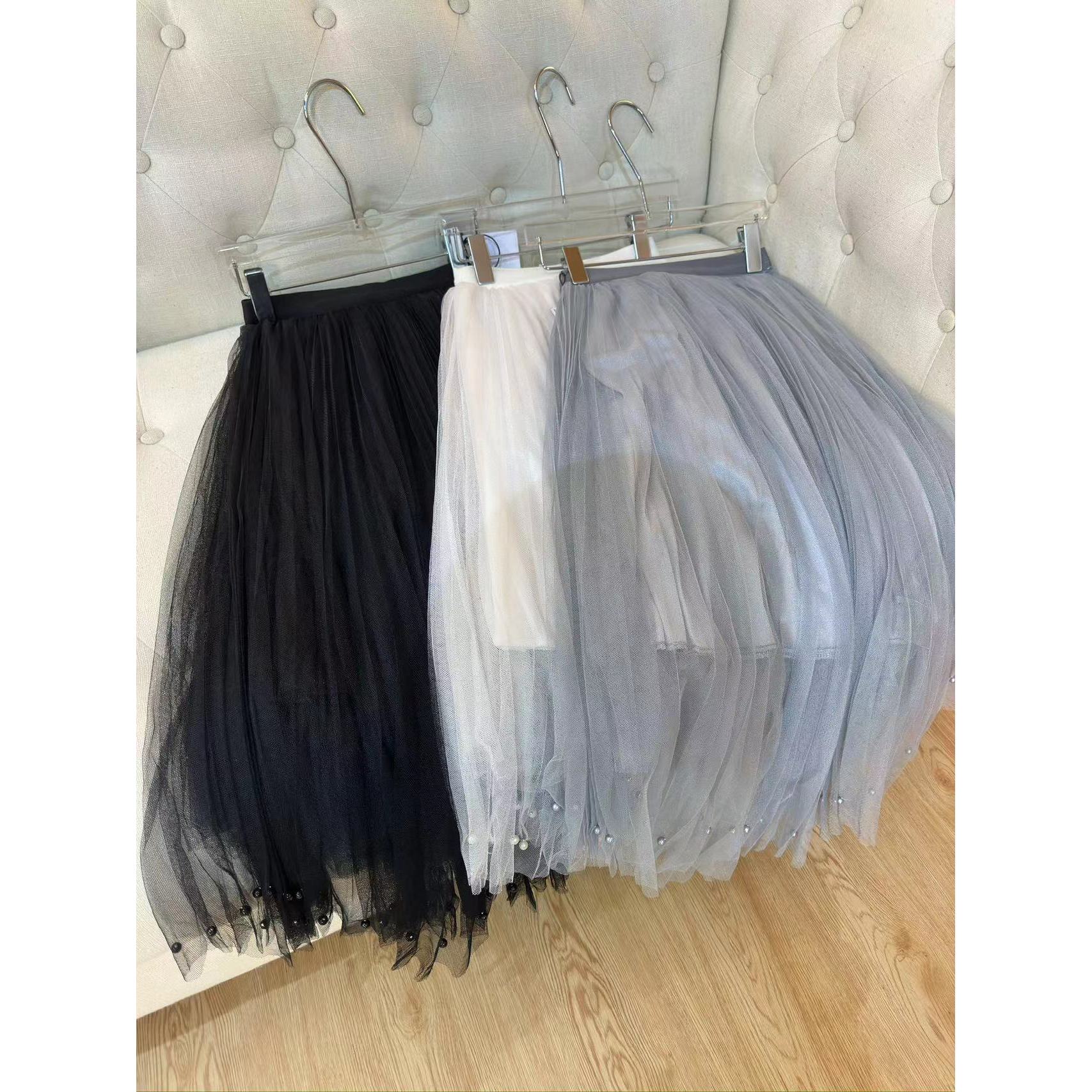 GU JIFEN｜轻奢时尚纱纱半裙 001Q