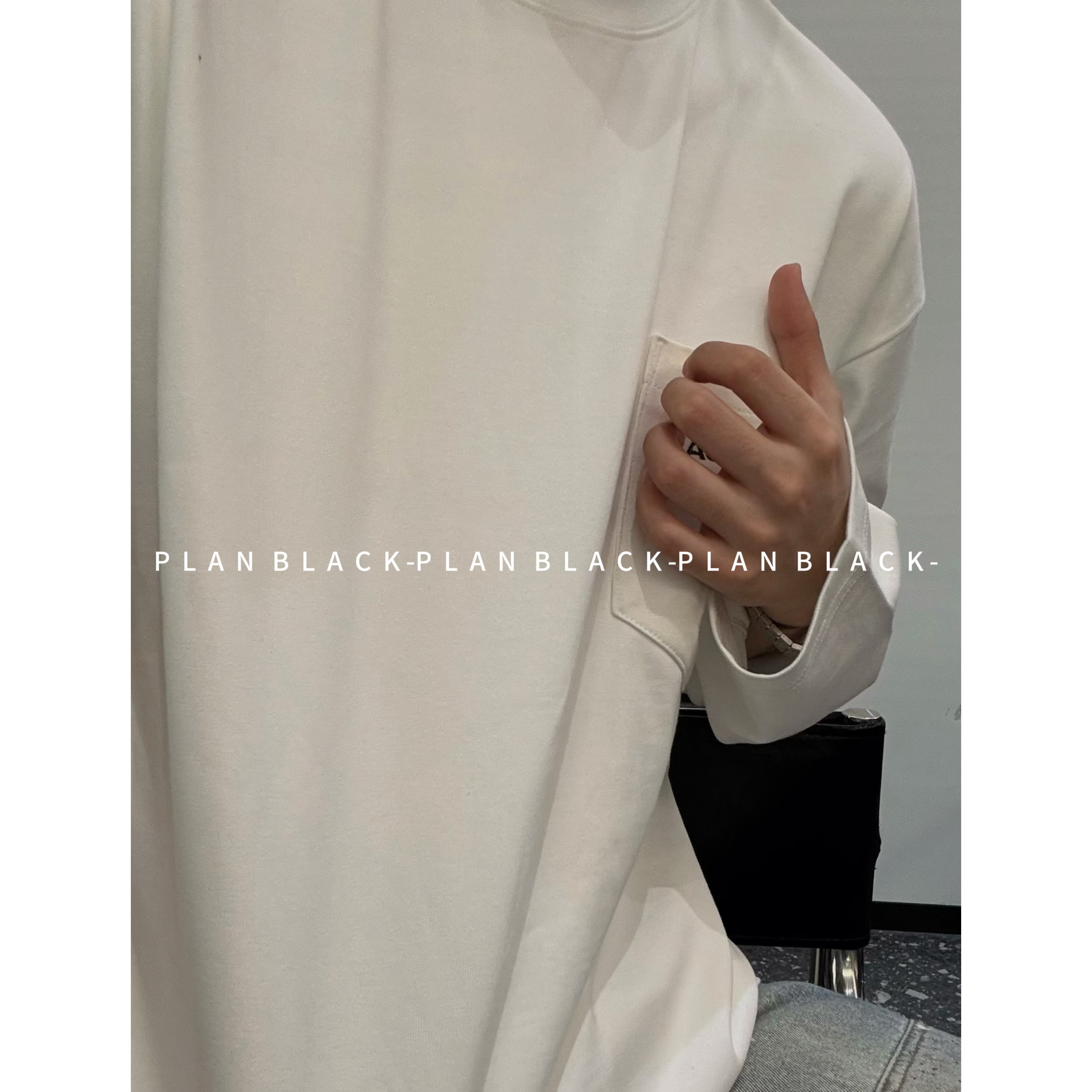 RICH陈发财【标语1996/口袋Tee】新款好看的！口袋系列男T恤8220