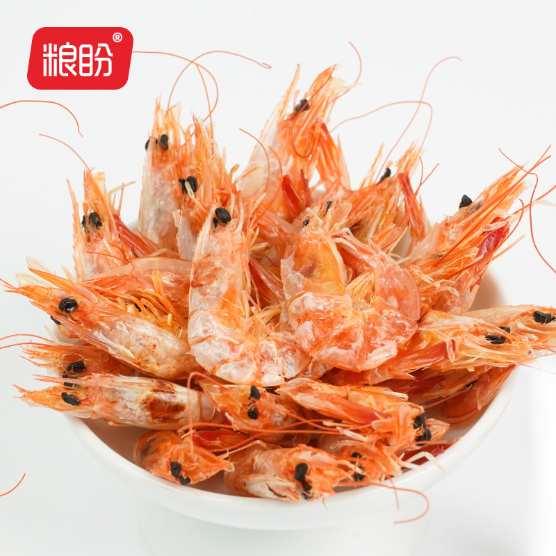 粮盼烤虾干白虾干250g营养美味孕妇深海海鲜零食