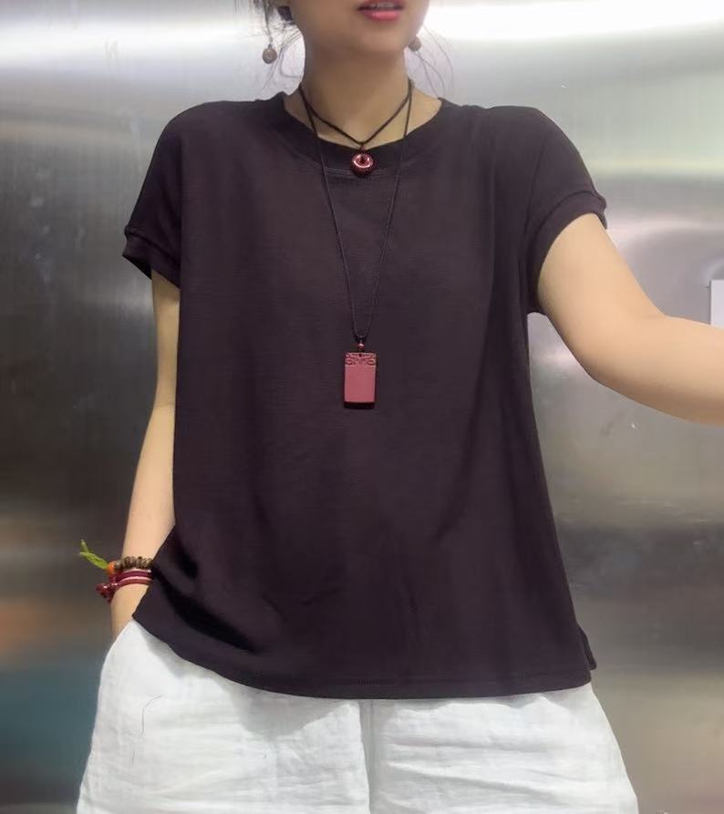 单色百搭圆领卫衣011119