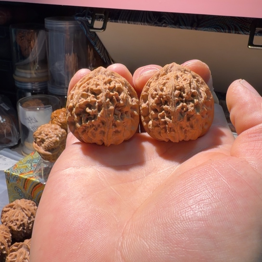 文玩核桃吊坠39全品牡丹纹