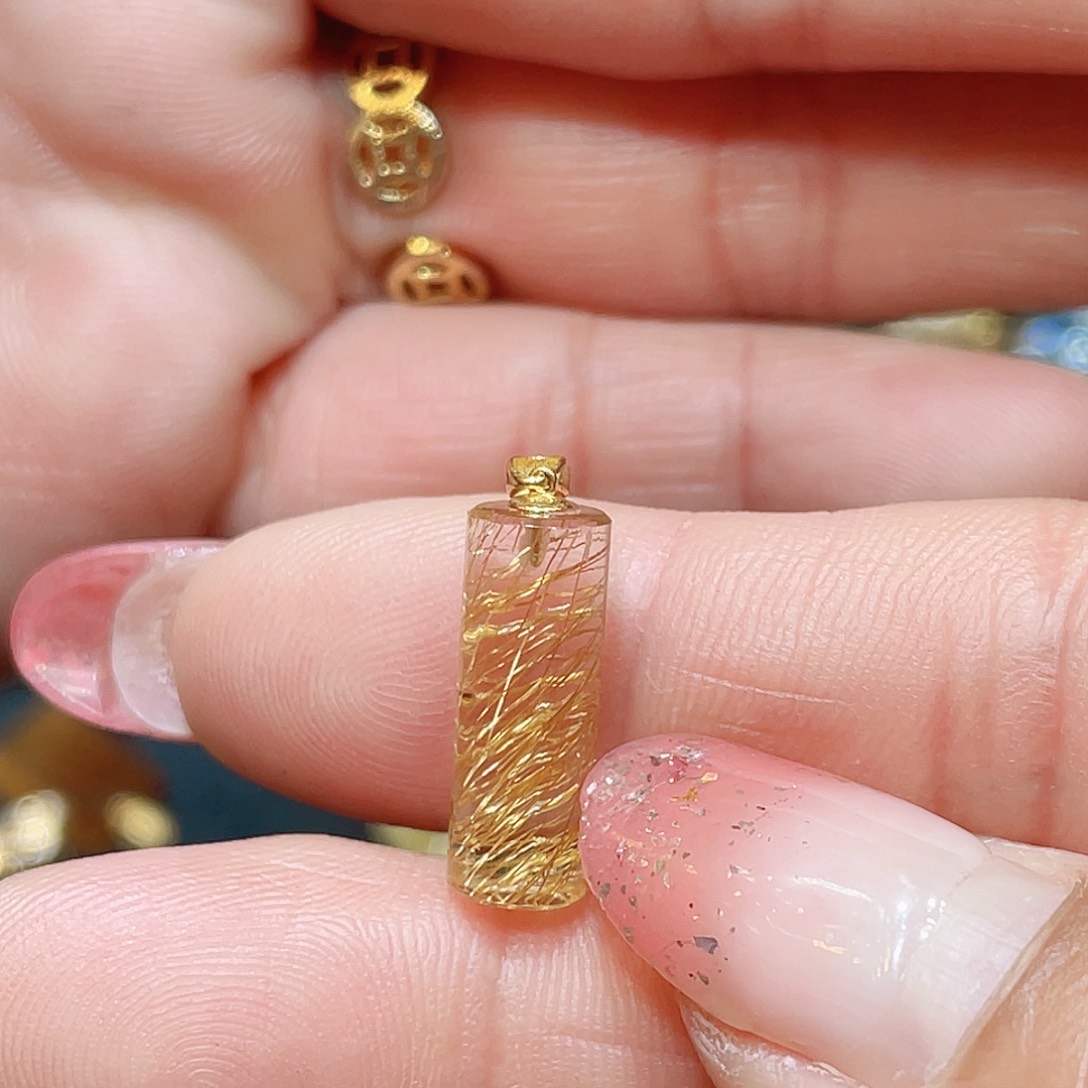 发晶发晶18K金镶嵌'****'