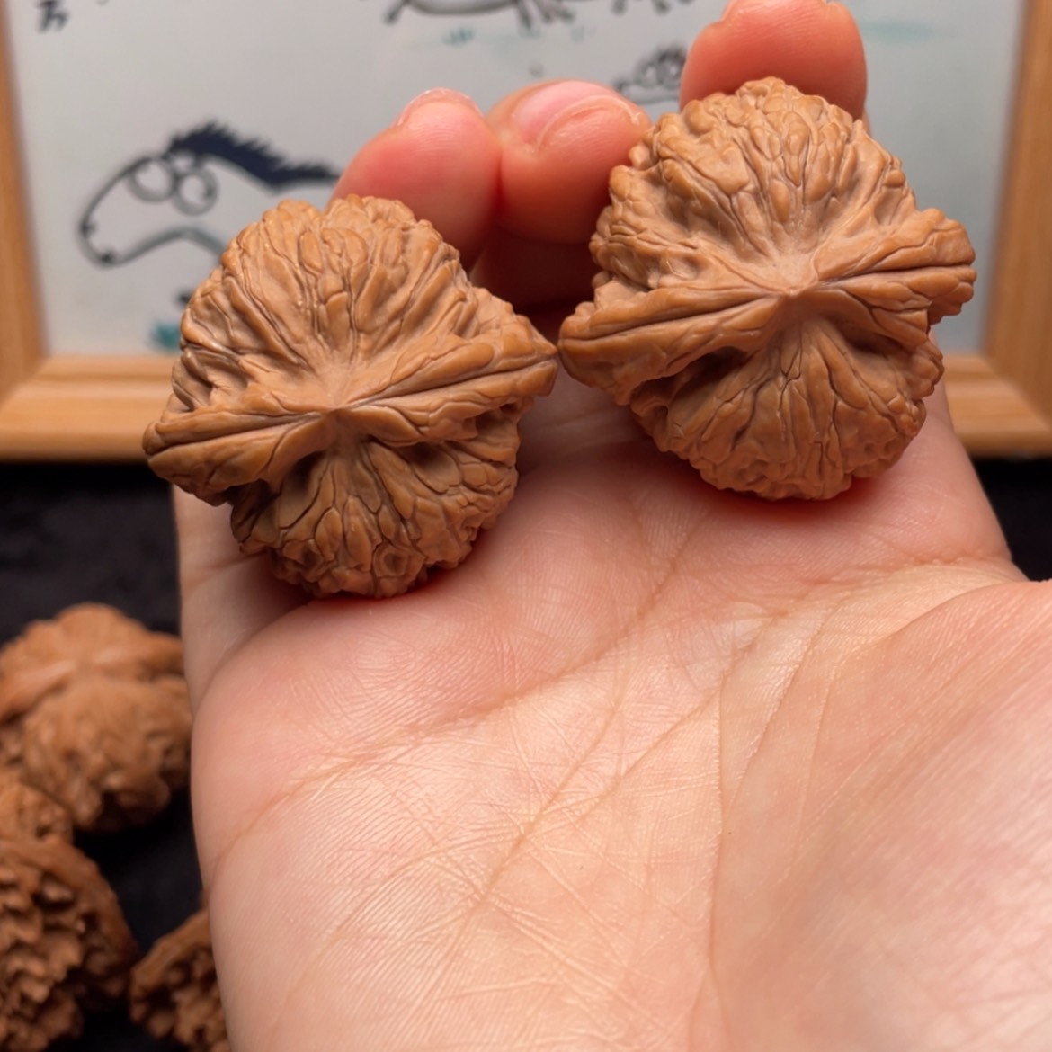 【闪购商品】文玩核桃把件37全品龙骨舍利