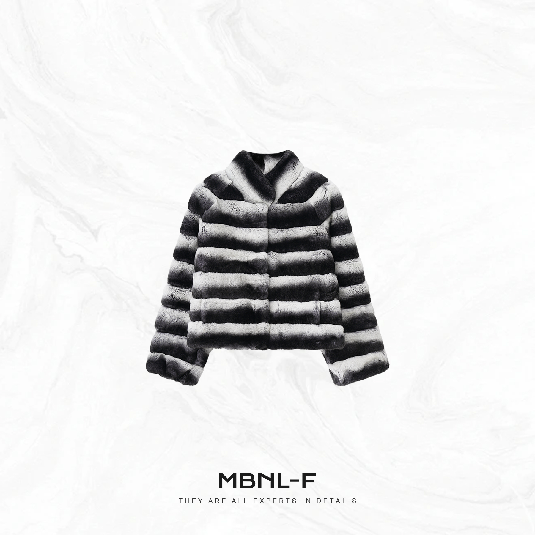 MBNL-F/秦磊女装“紫兰龙猫”安哥拉獭兔毛皮定制皮草外套XM-WT2451