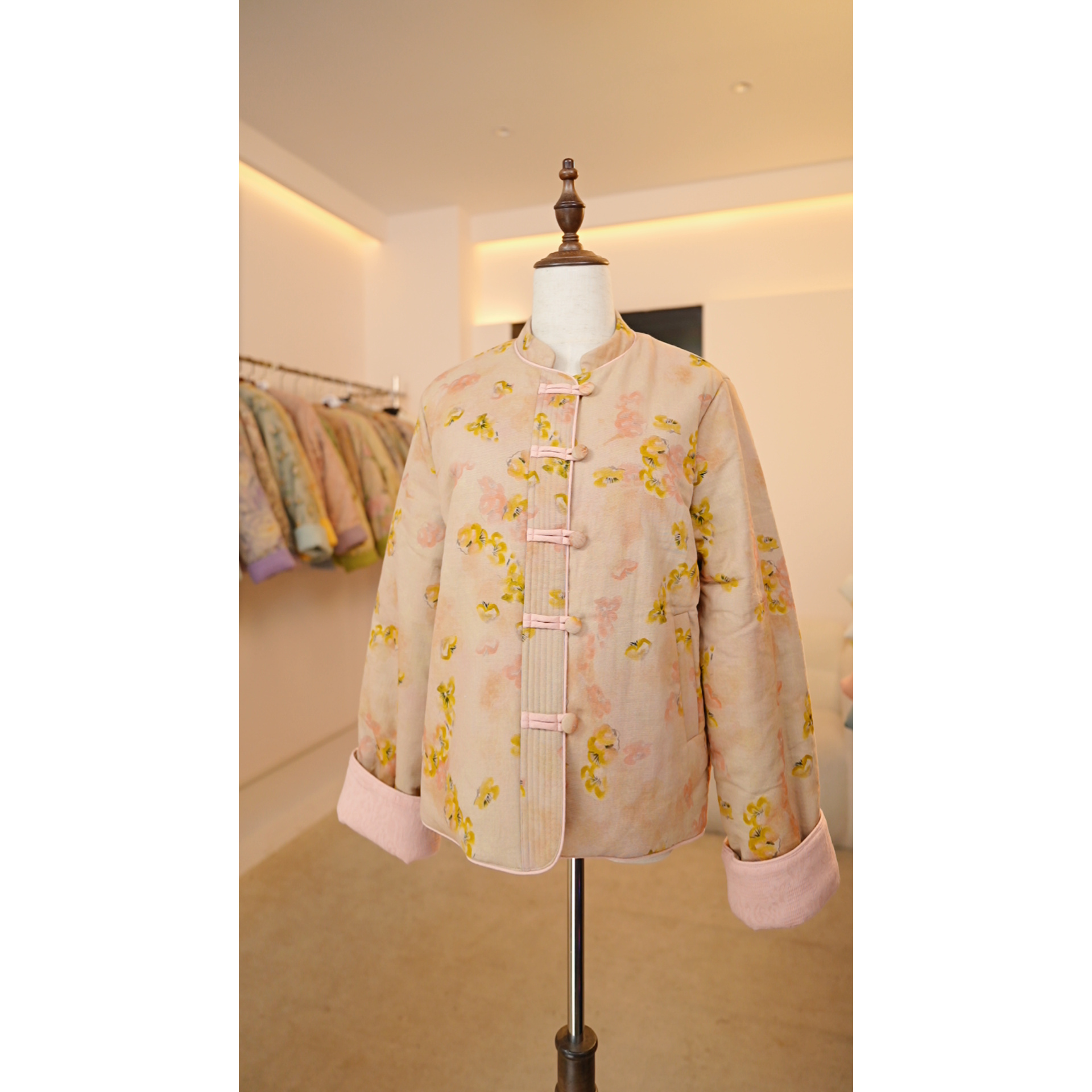 【胭脂醉】冬季国风新中式冬款棉服上衣女