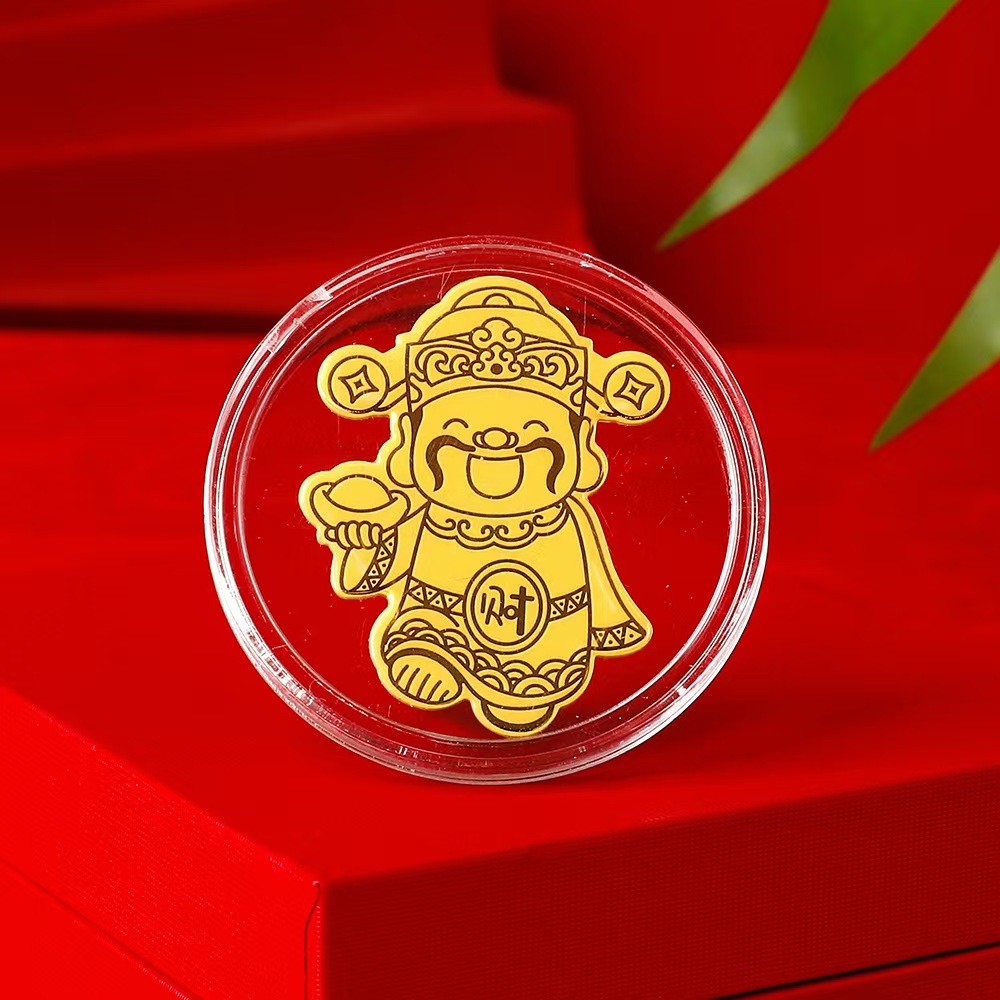 Au-999 招财系列财神手机贴挂件时尚百搭