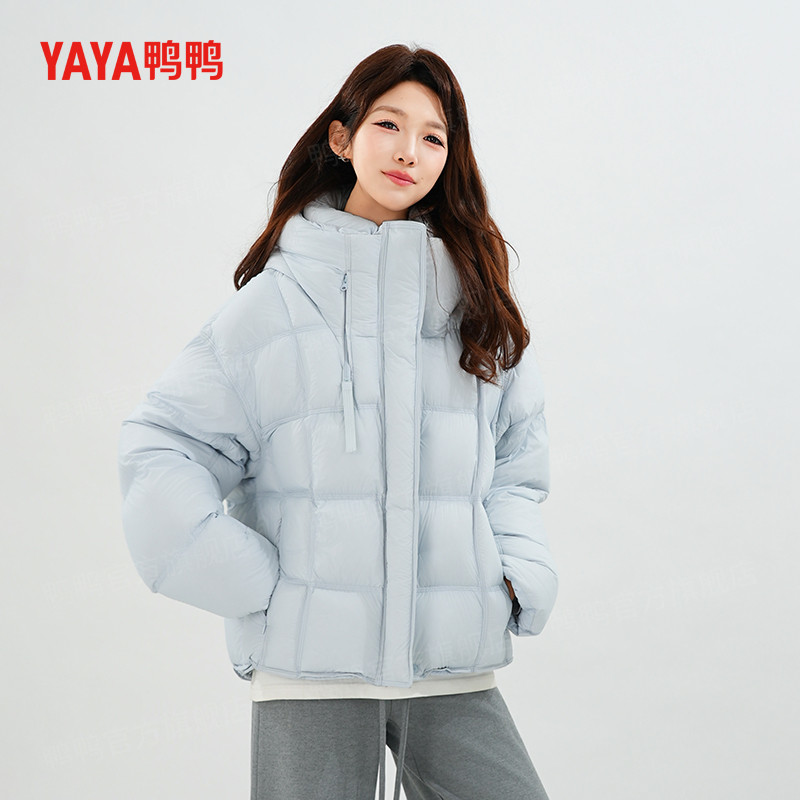 YAYA/鸭鸭90绒羽绒服女时尚保暖运动防风休闲外套DT51228015H