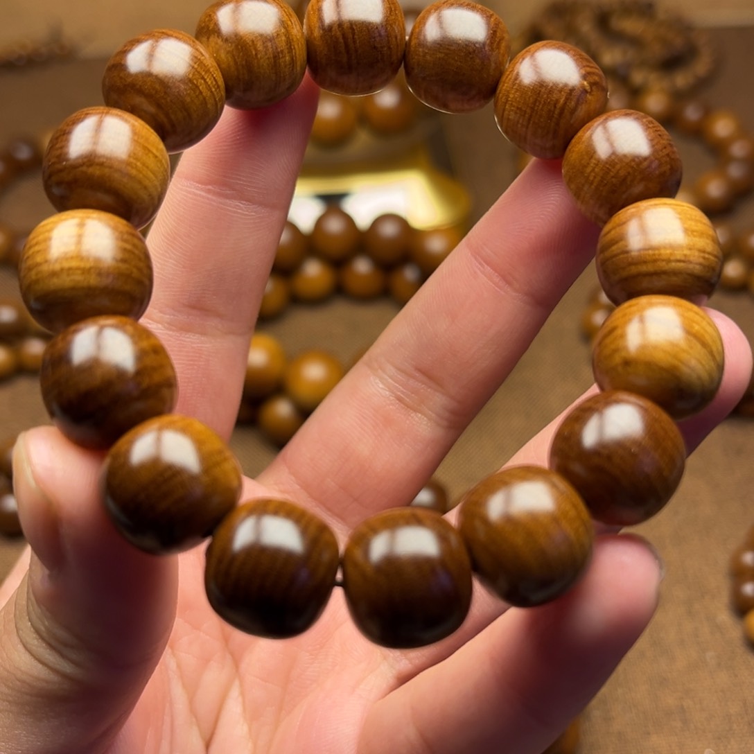 檀香木虚**空老山檀1.3*1.4单圈