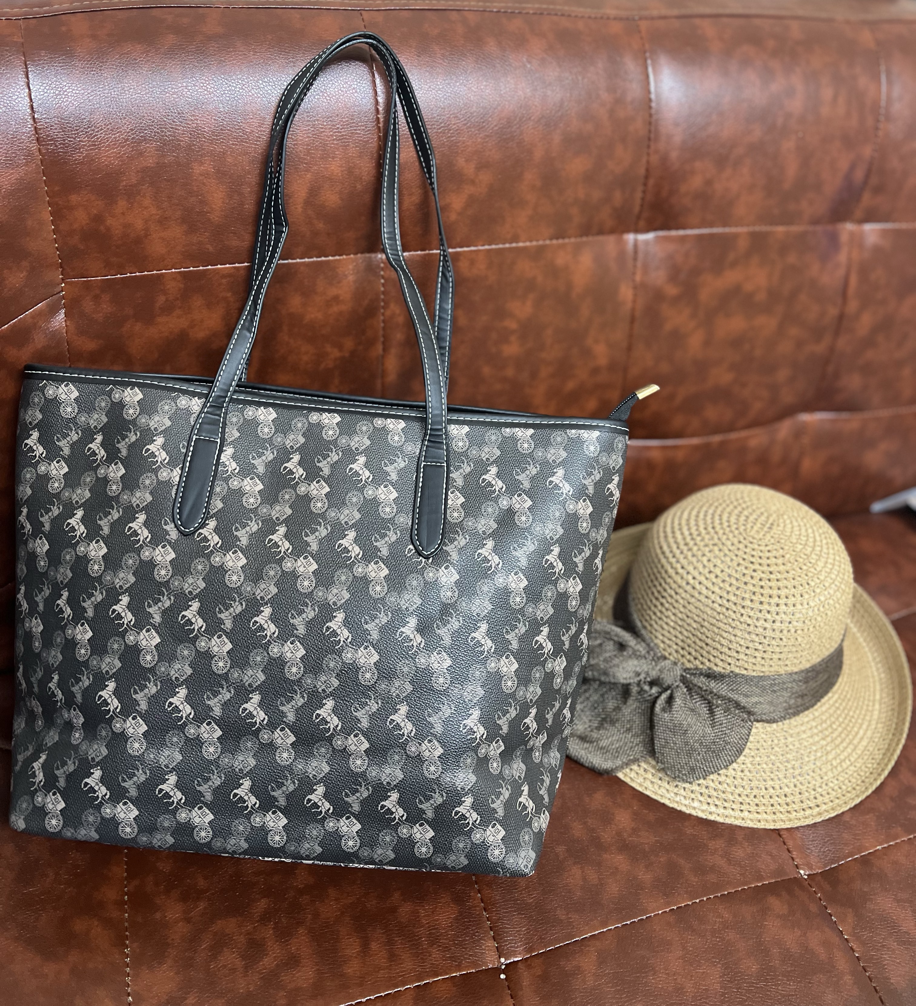 托特包女2025新款大容量通勤包包秋冬百搭休闲单肩包高级感包