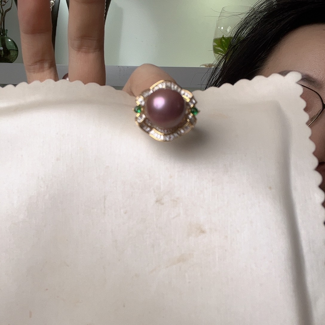 未镶嵌淡水珍珠戒指