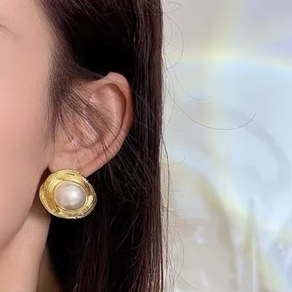 铜合金耳饰 铜合金锆石耳饰铜合耳环时尚个性日常百搭轻奢耳环